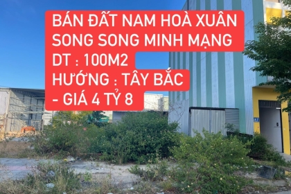 CHÍNH CHỦ BÁN LÔ ĐẤT NAM HÒA XUÂN - GIÁ 4 TỶ 8